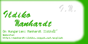 ildiko manhardt business card